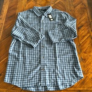 Travis Mathew light flannel button down Size Large New with tags!